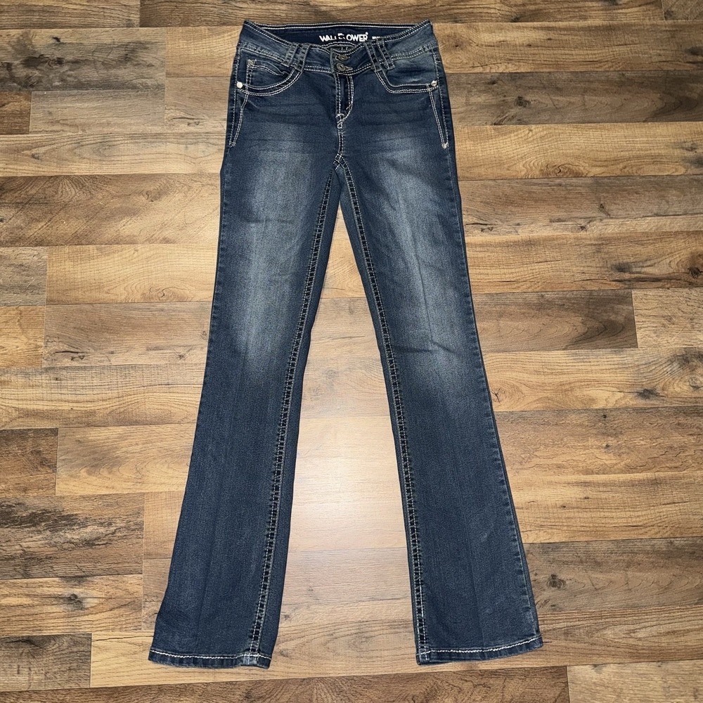 WallFlower Luscious Curvy Fit Jeans Blue Denim Size 5 Long